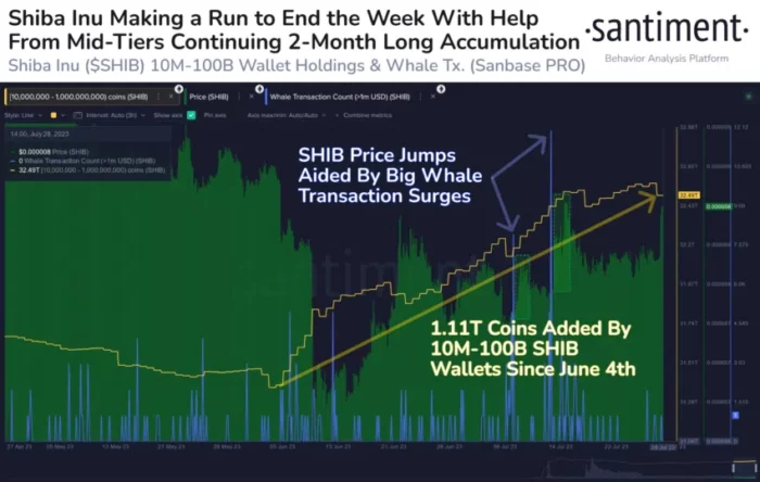 Shib price jumps chart