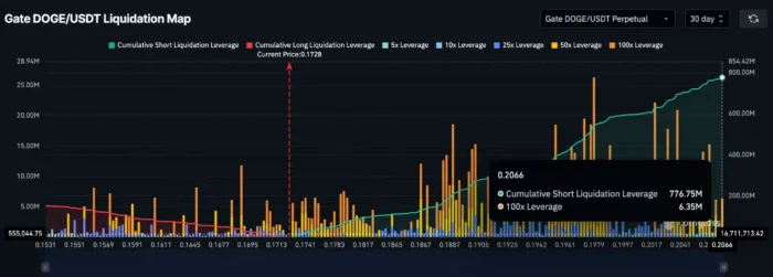 DOGE liquidation Map 2025