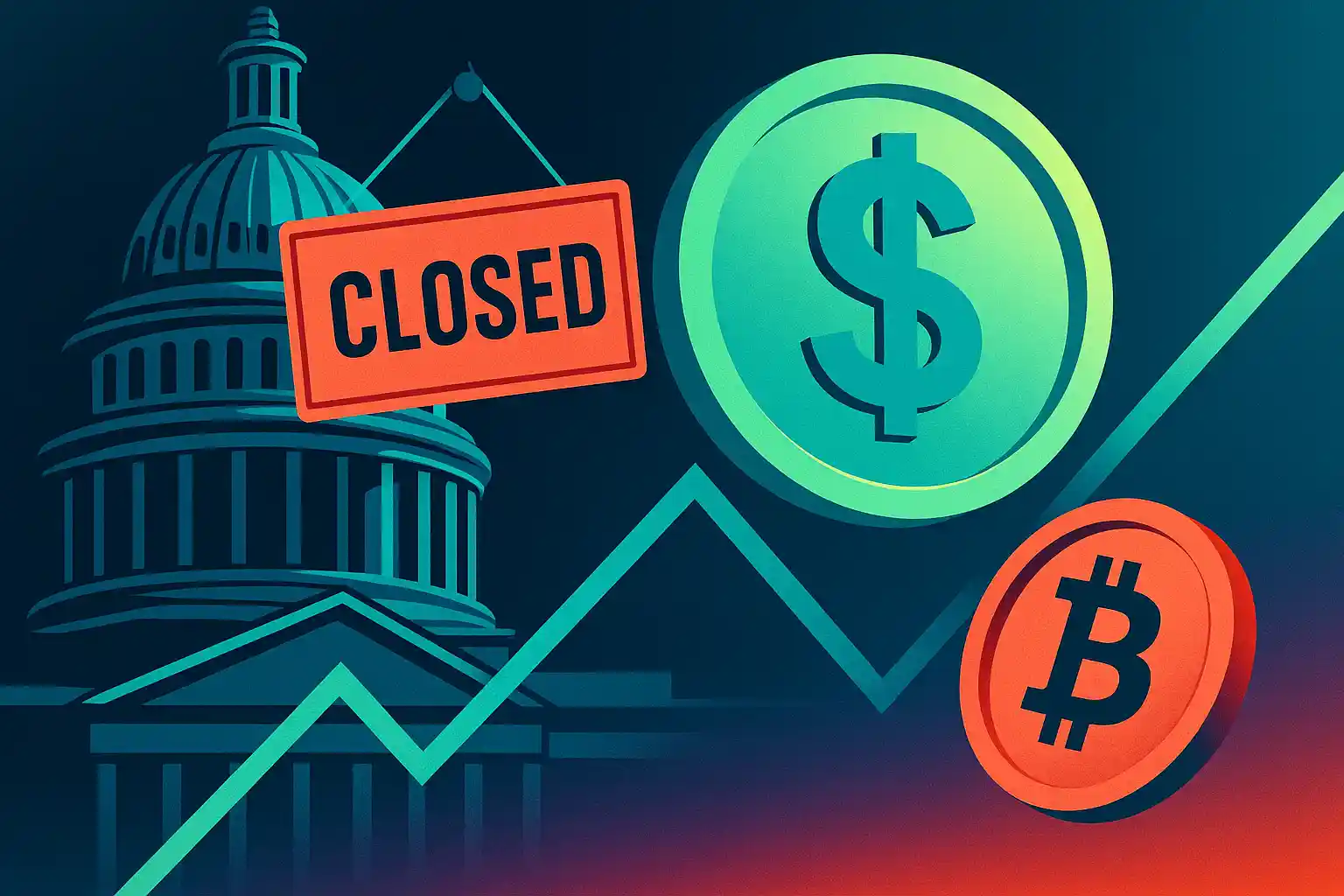 US Government Shutdown Drains Crypto Liquidity as Treasury Cash Freeze Triggers Bitcoin Correction