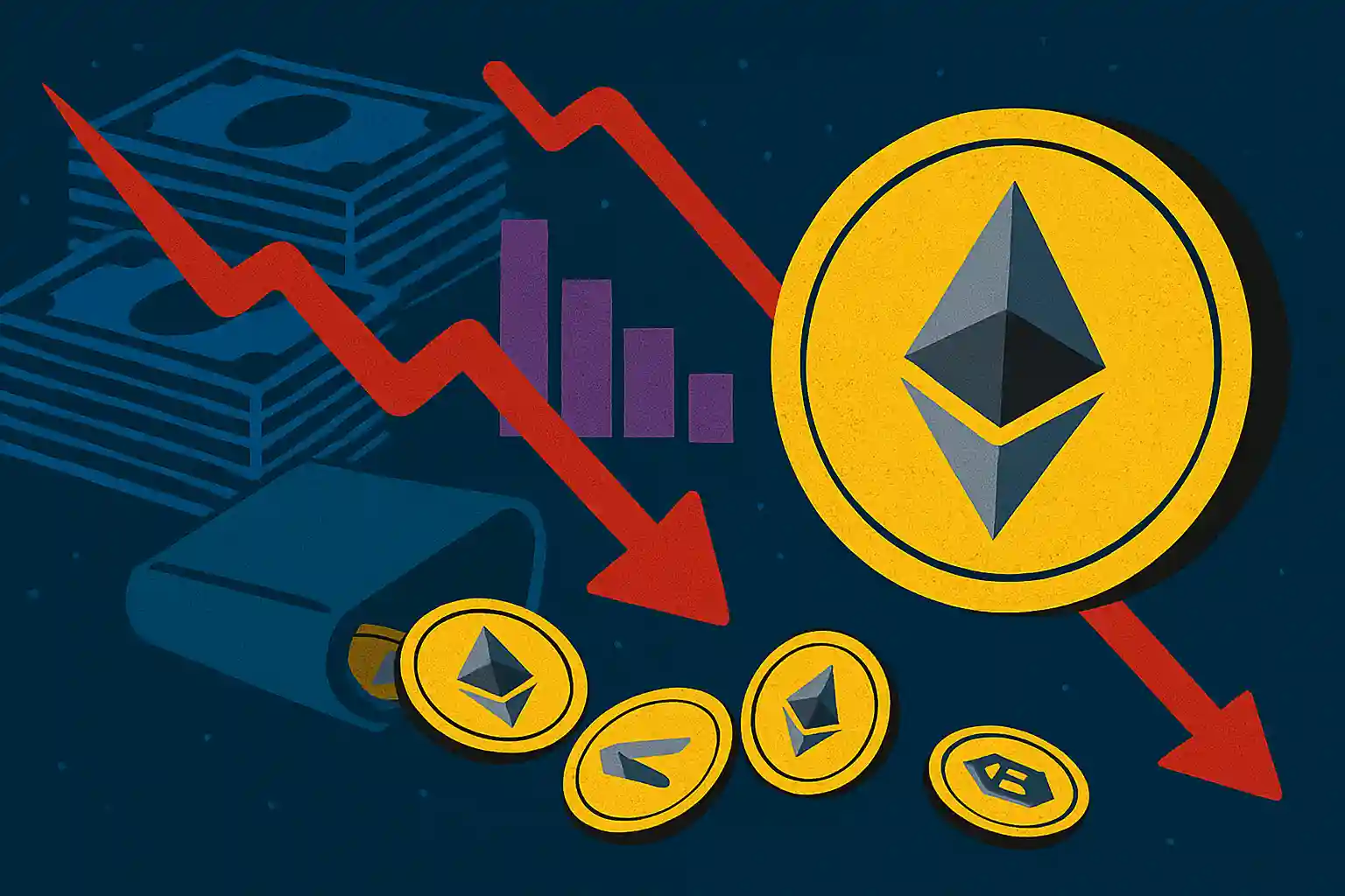 Ethereum Death Cross Emerges as $4 Billion Exchange Outflows Signal Accumulation